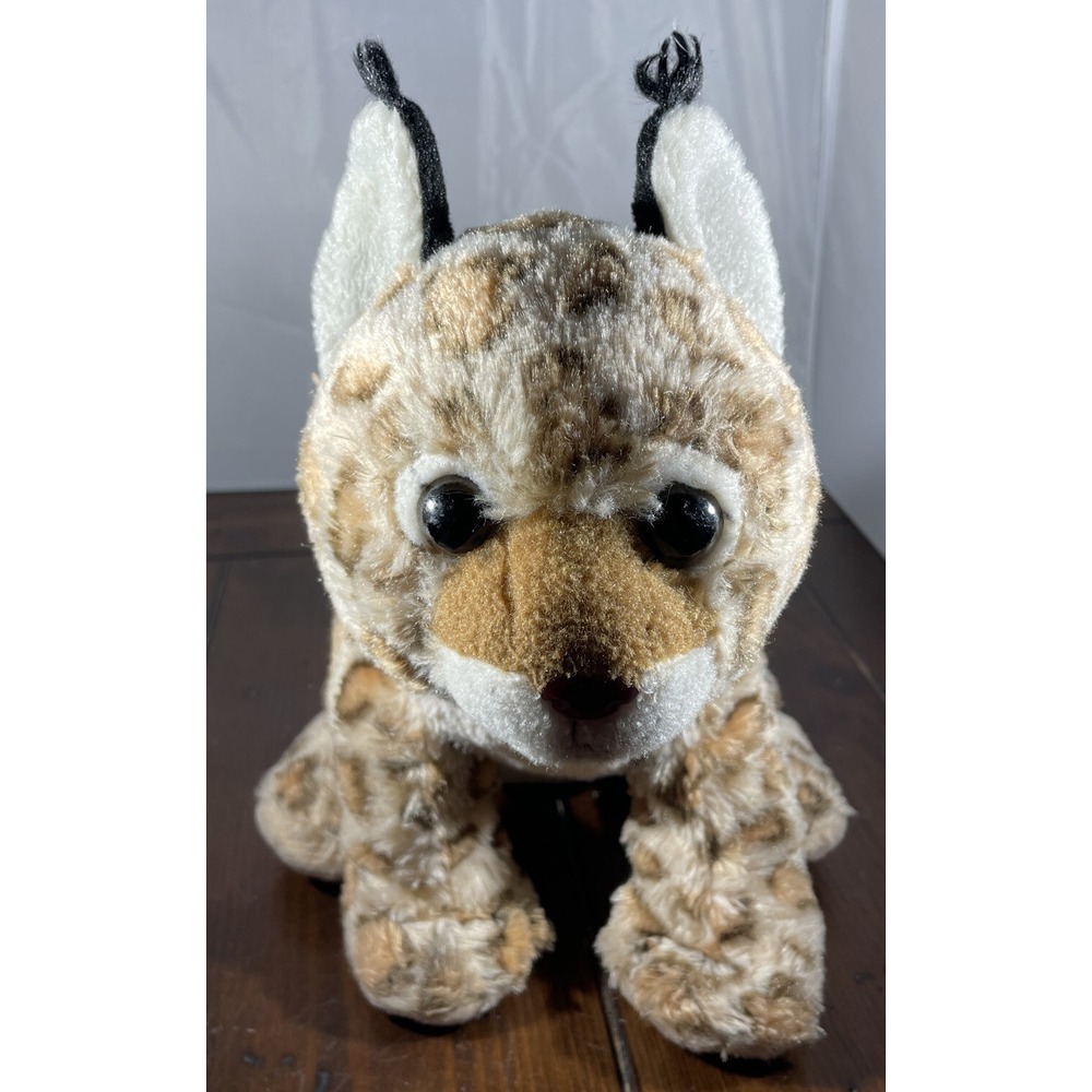 Wild‎ Republic Plush Lynx Tan Spotted Tufted Ears Bobcat Stuffed Animal Toy